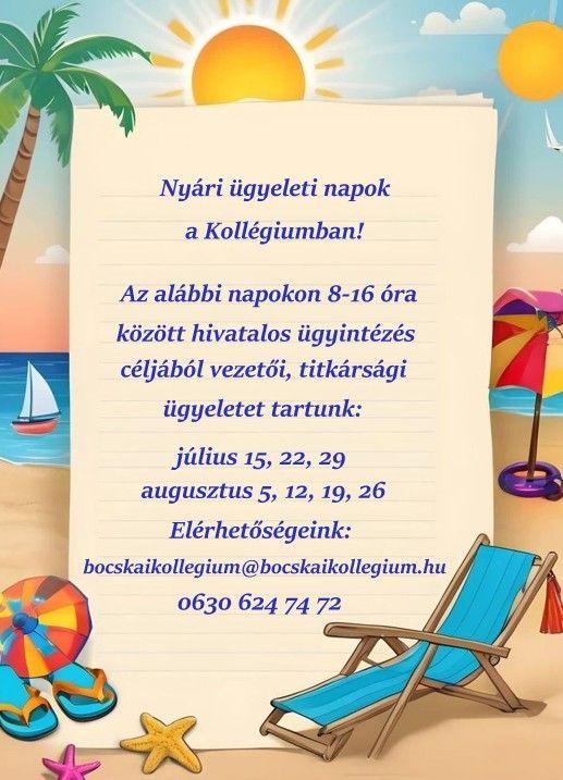 Nyári ügyelet